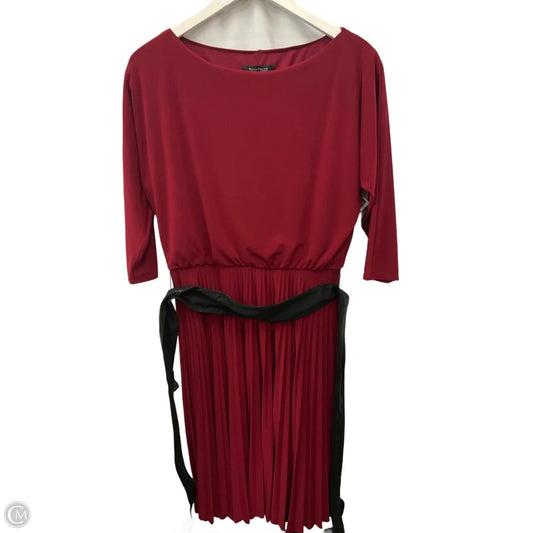 Dress Casual Midi By White House Black Market In Maroon, Size: S