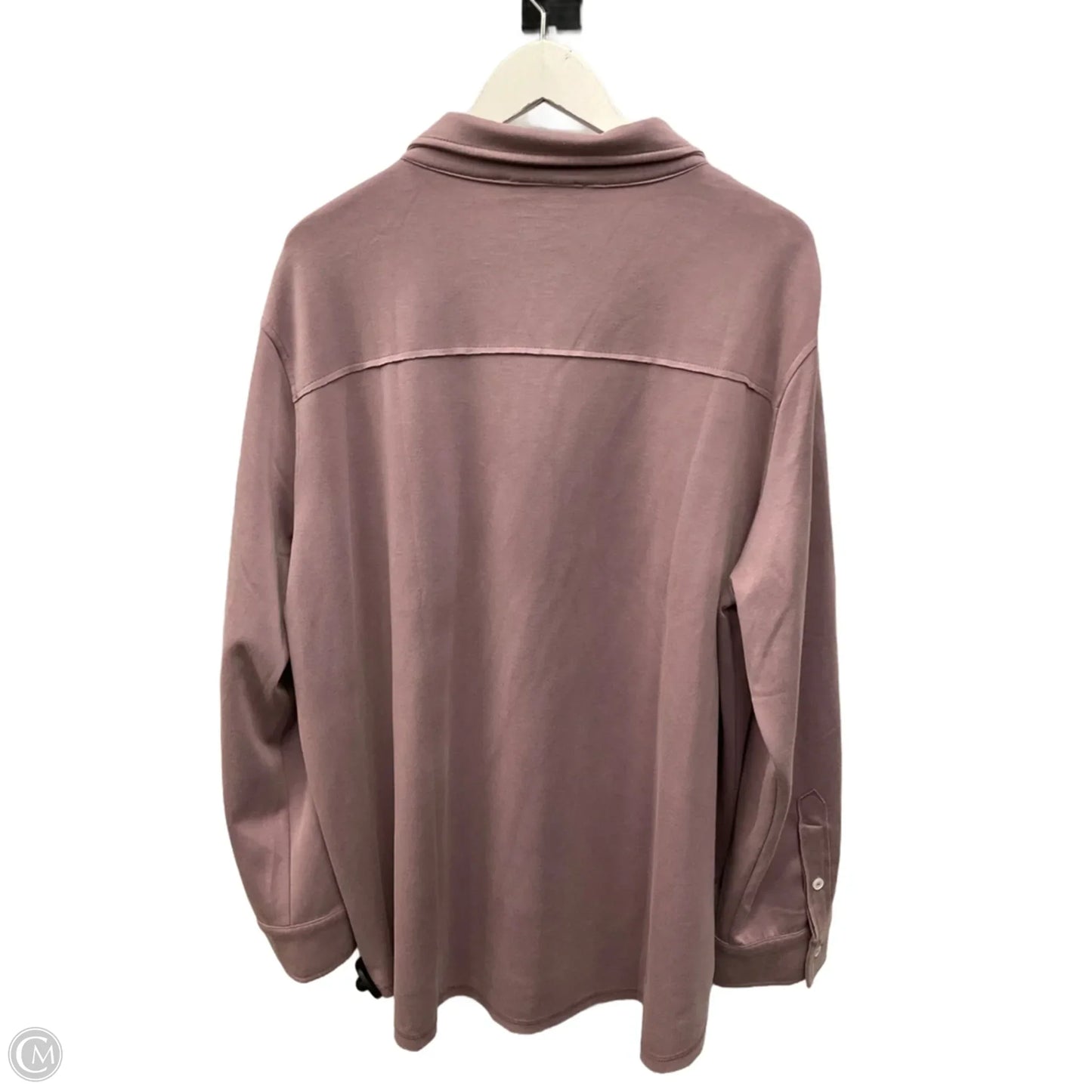 Top Long Sleeve By White Birch In Purple, Size: 2x