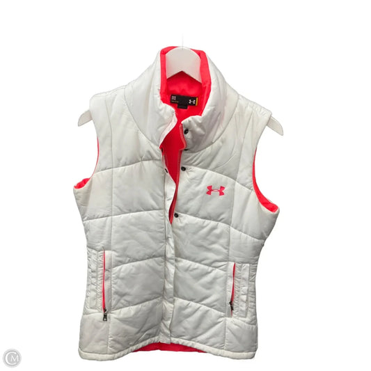 Vest Puffer & Quilted By Under Armour In White, Size: M