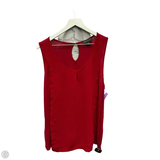 Top Sleeveless By Forever 21 In Red, Size: 1x