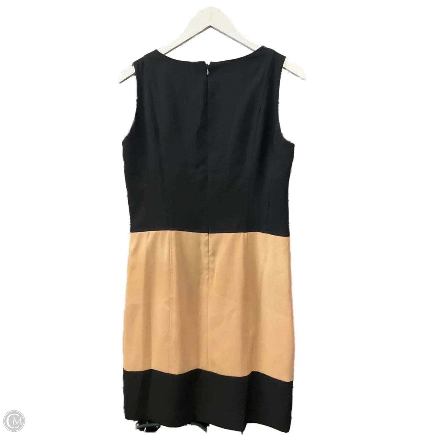 Dress Casual Midi By Nine West In Black & Tan, Size: M