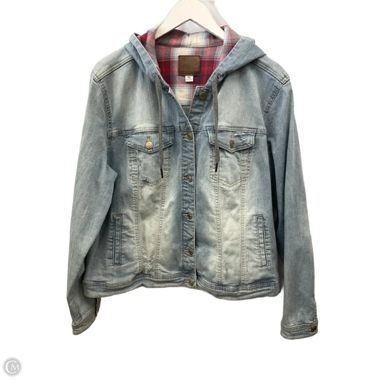 Jacket Denim By Maurices In Blue Denim, Size: 1x