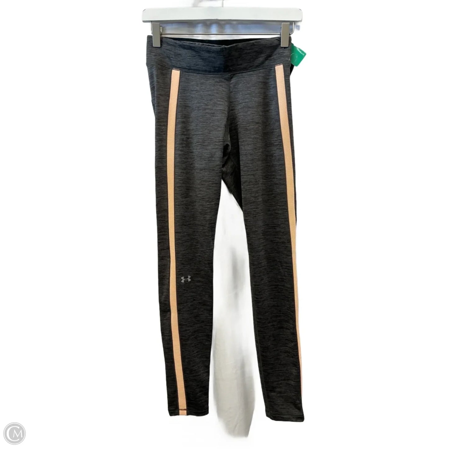 Athletic Leggings By Under Armour In Grey, Size: M