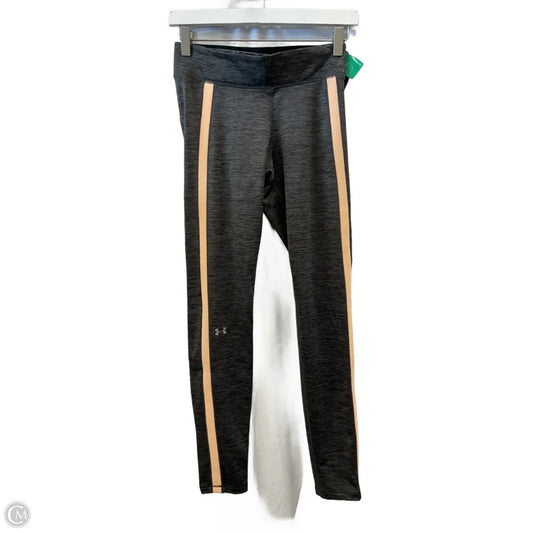Athletic Leggings By Under Armour In Grey, Size: M
