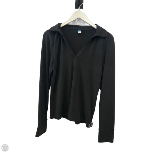 Top Long Sleeve Basic By Old Navy In Black, Size: L