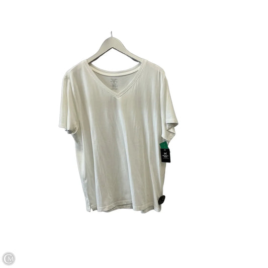Top Short Sleeve By Members Mark In White, Size: Xxl