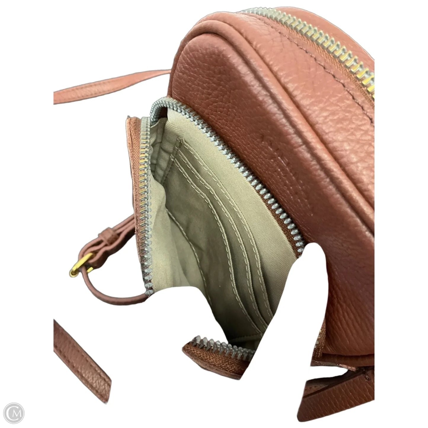 Crossbody Leather By Clothes Mentor, Size: Small