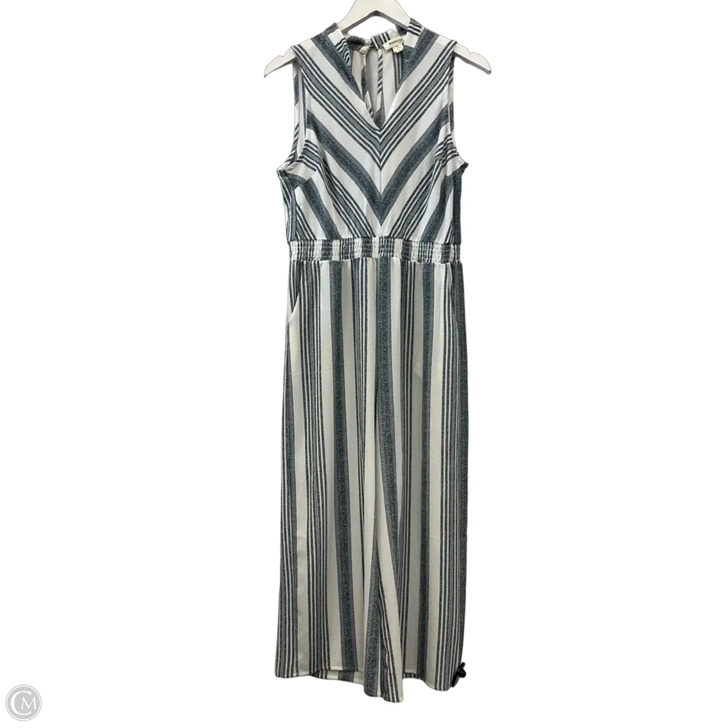 Jumpsuit By Monteau In Striped Pattern, Size: L