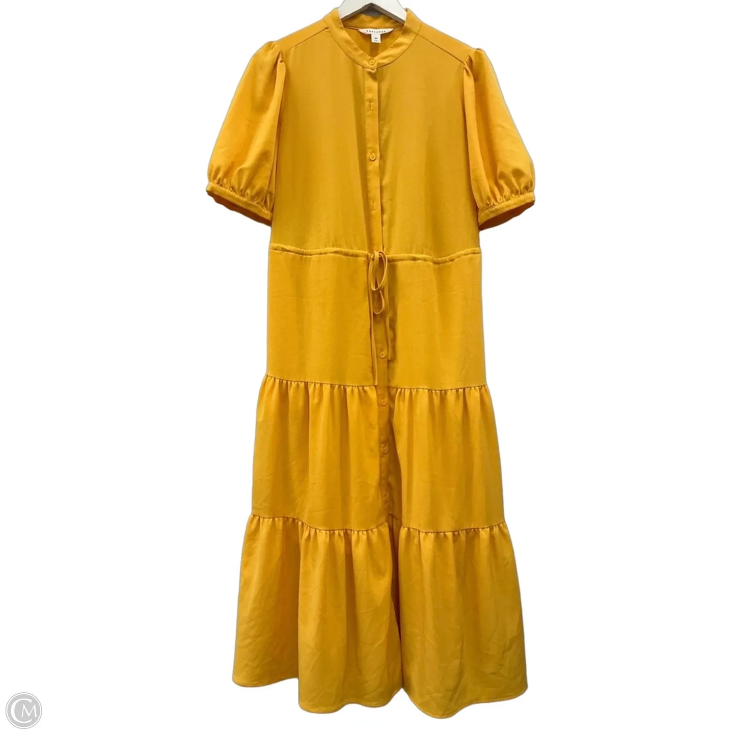 Dress Casual Midi By Popsugar In Yellow, Size: M