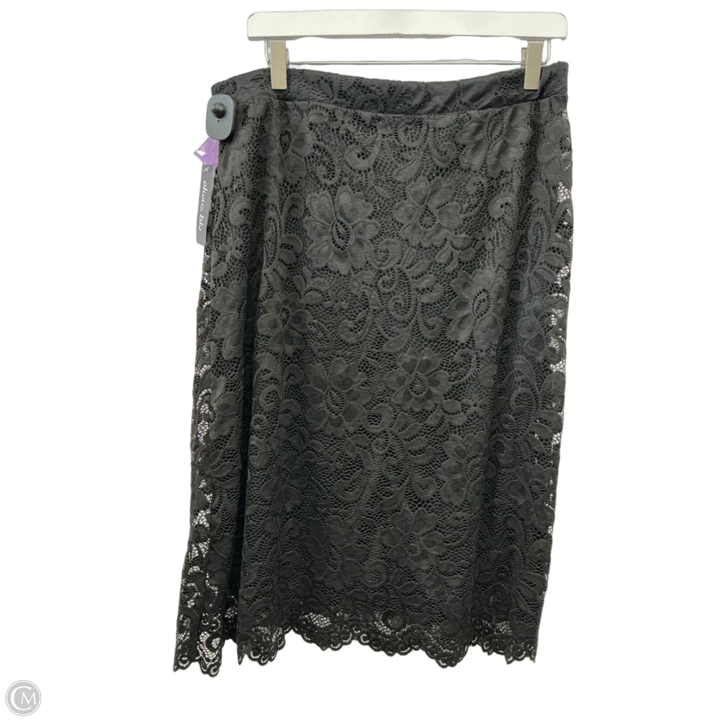 Skirt Midi By Olivia Blu In Black, Size: 14