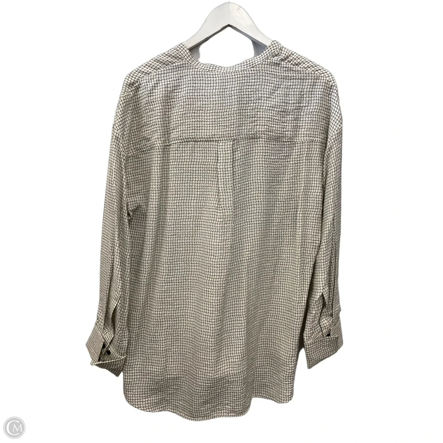 Blouse Long Sleeve By Cos In Cream, Size: M