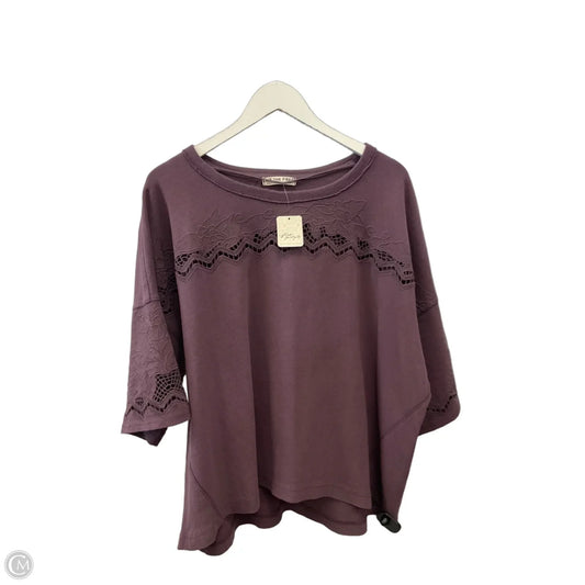 Top Short Sleeve By We The Free In Purple, Size: M