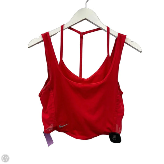Athletic Bra By Nike In Red, Size: M