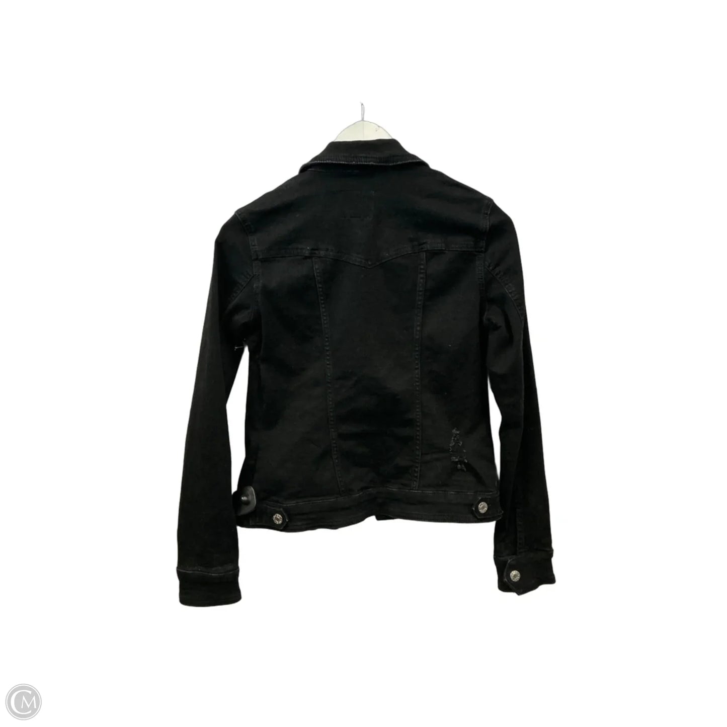 Jacket Denim By Guess In Black, Size: S