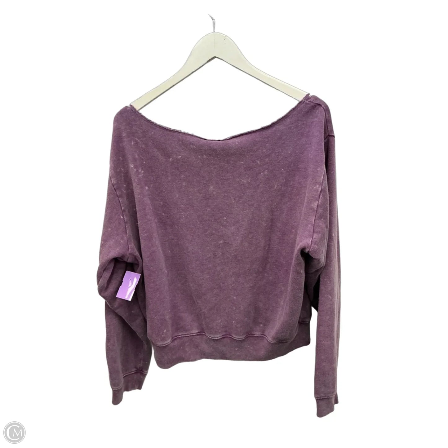 Athletic Sweatshirt Collar By Pink In Purple, Size: Xl