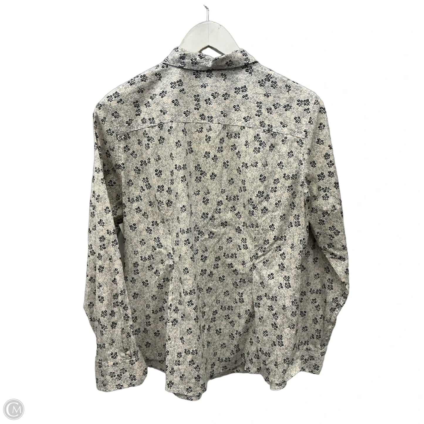 Top Long Sleeve By Talbots In Grey, Size: L
