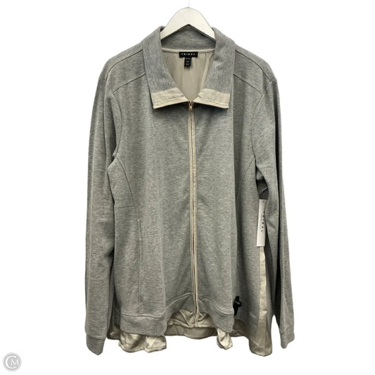 Sweatshirt Collar By Tribal In Grey, Size: Xxl