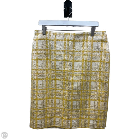 Skirt Mini & Short By Talbots In Yellow, Size: 12