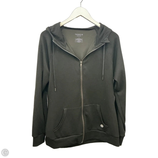 Athletic Jacket By Torrid In Black, Size: 1x