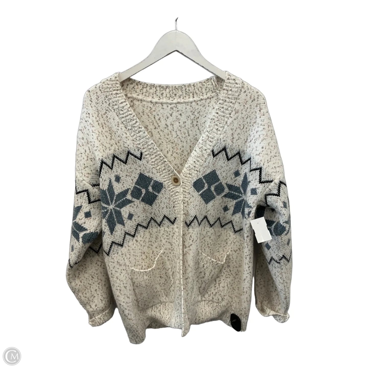 Cardigan By Clothes Mentor In White, Size: M