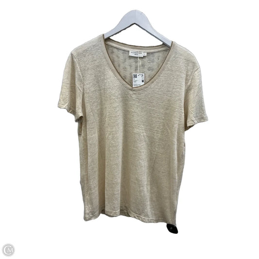 Top Short Sleeve By Clothes Mentor In Gold, Size: L