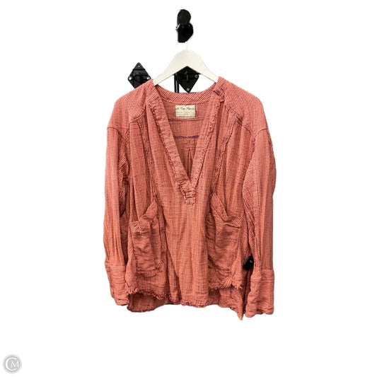 Top Long Sleeve By We The Free In Pink & Purple, Size: S