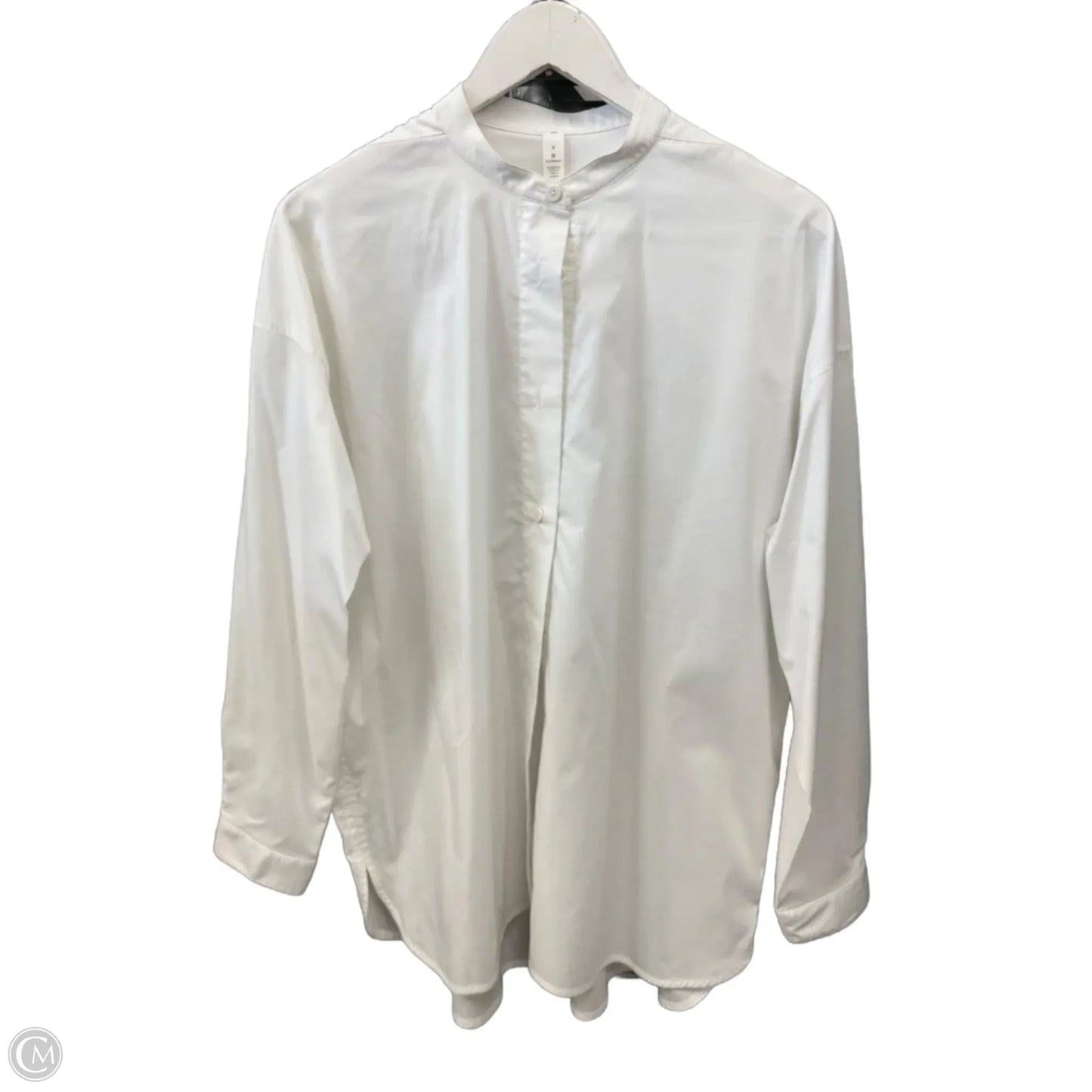 Top Long Sleeve By Lululemon In White, Size: M