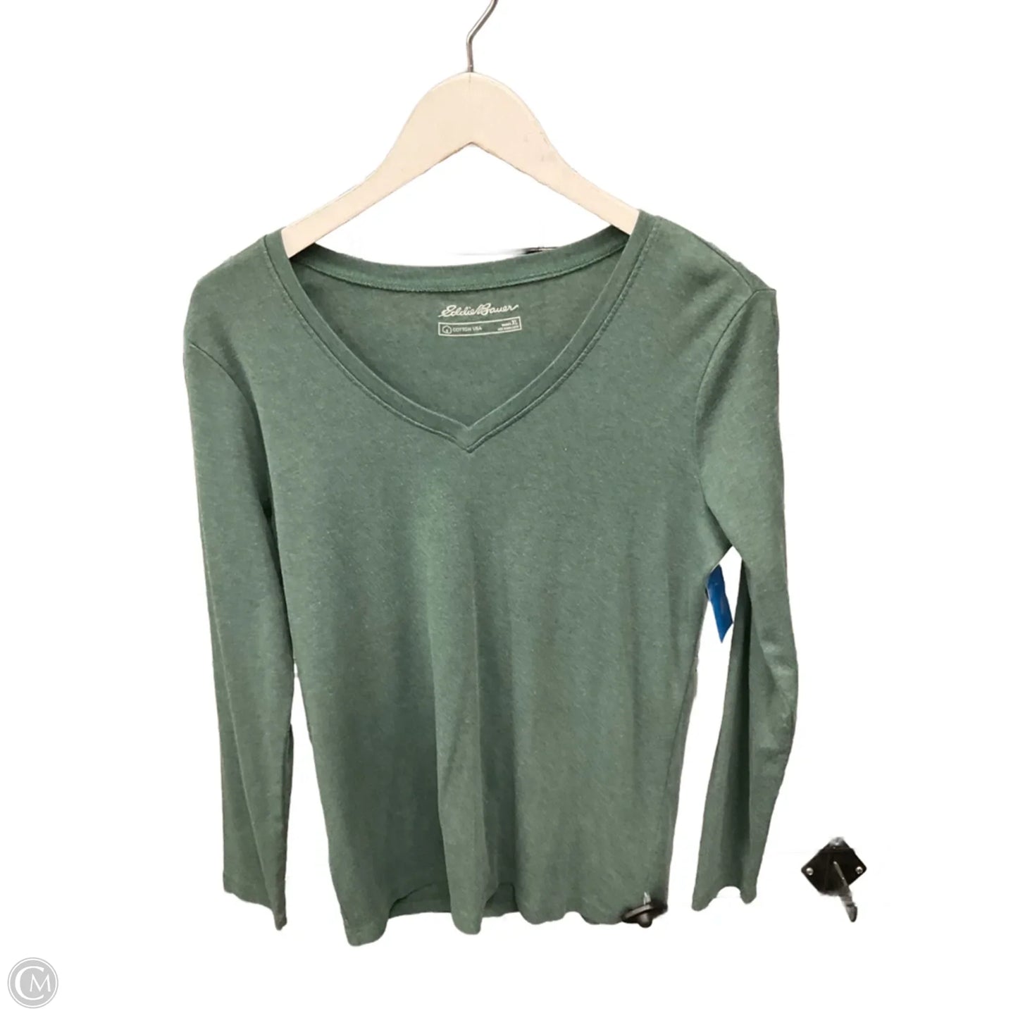 Top Long Sleeve By Eddie Bauer In Green, Size: Xl
