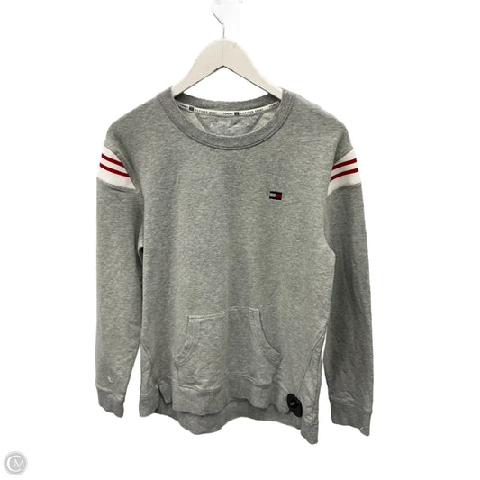 Sweatshirt Crewneck By Tommy Hilfiger In Grey, Size: L