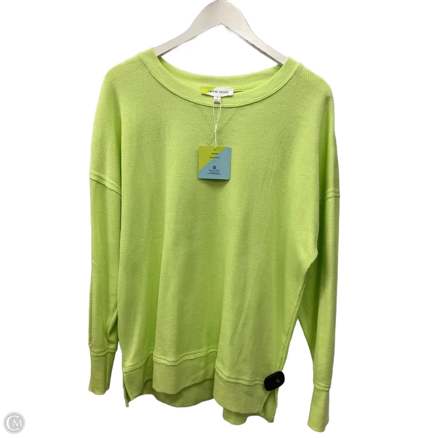 Sweatshirt Crewneck By Hippie Rose In Green, Size: L