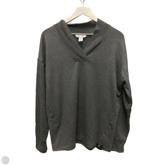 Athletic Sweatshirt Collar By Athleta In Grey, Size: L
