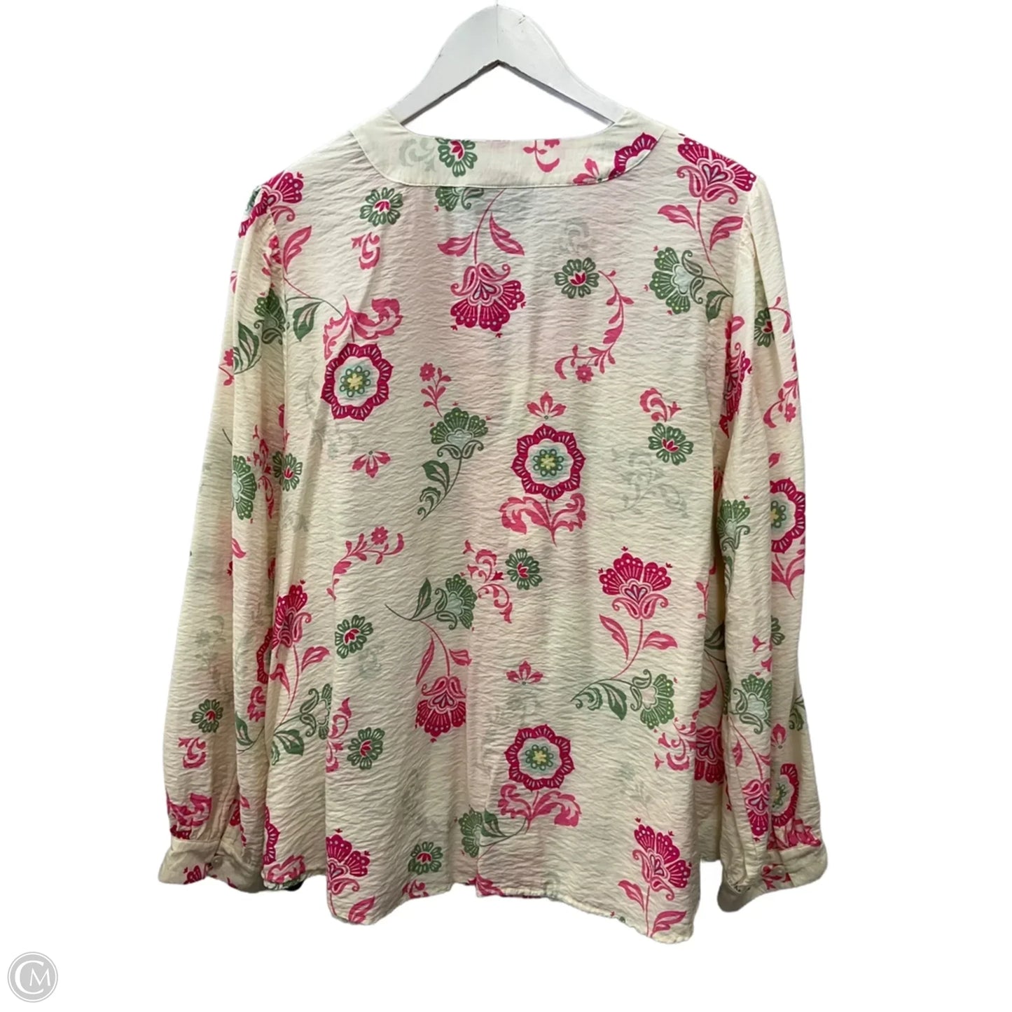 Top Long Sleeve By Lane Bryant In Floral Print, Size: 2x
