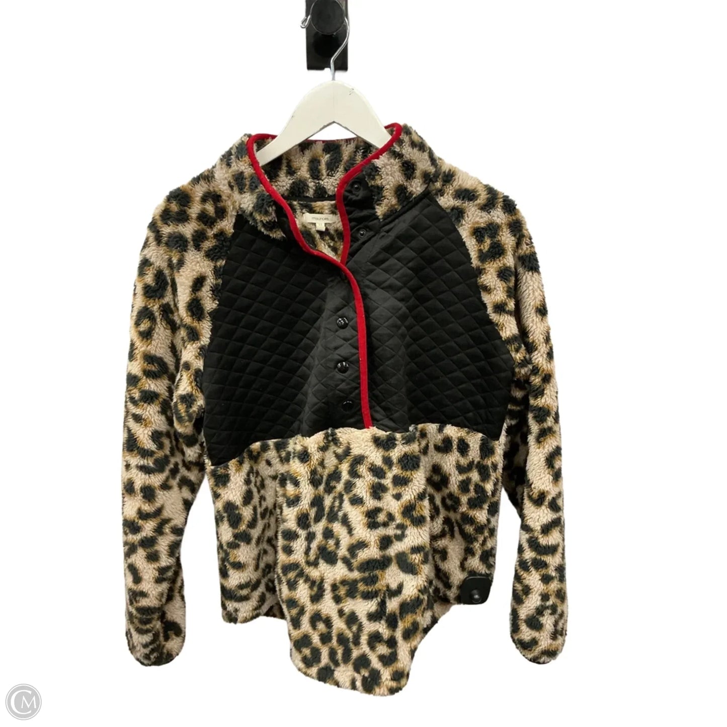 Sweatshirt Collar By Maurices In Animal Print, Size: L