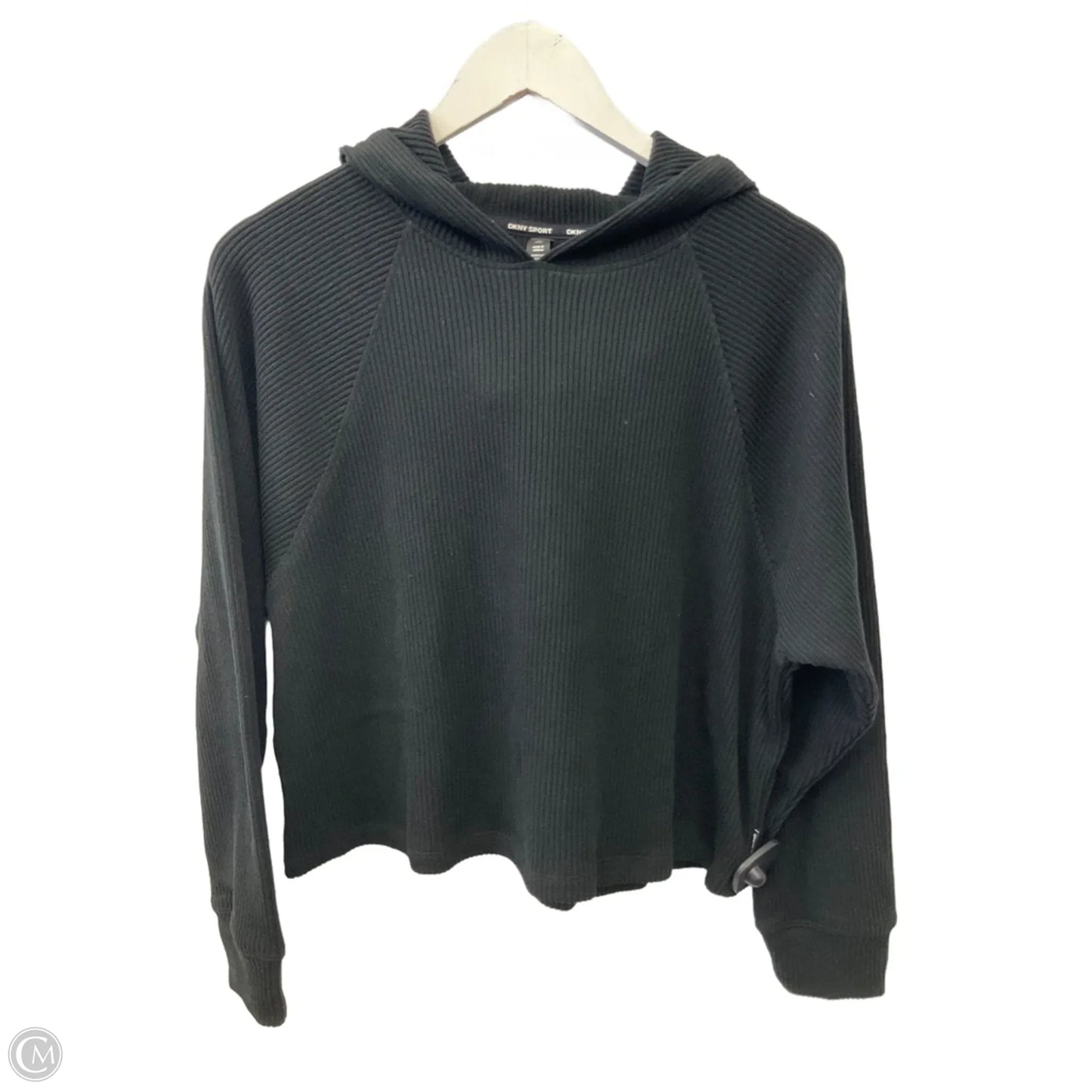 Athletic Sweatshirt Hoodie By Dkny In Black, Size: S