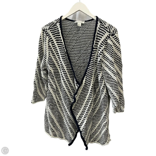 Cardigan By Christopher And Banks In Blue & White, Size: Xl