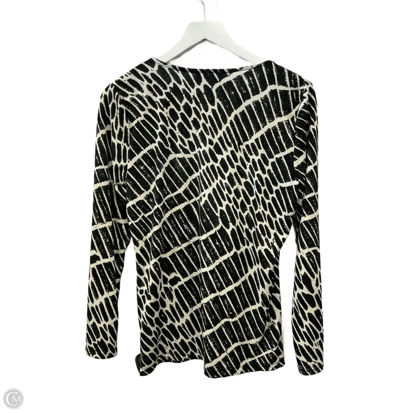 Top Long Sleeve By Dana Buchman In Black, Size: S
