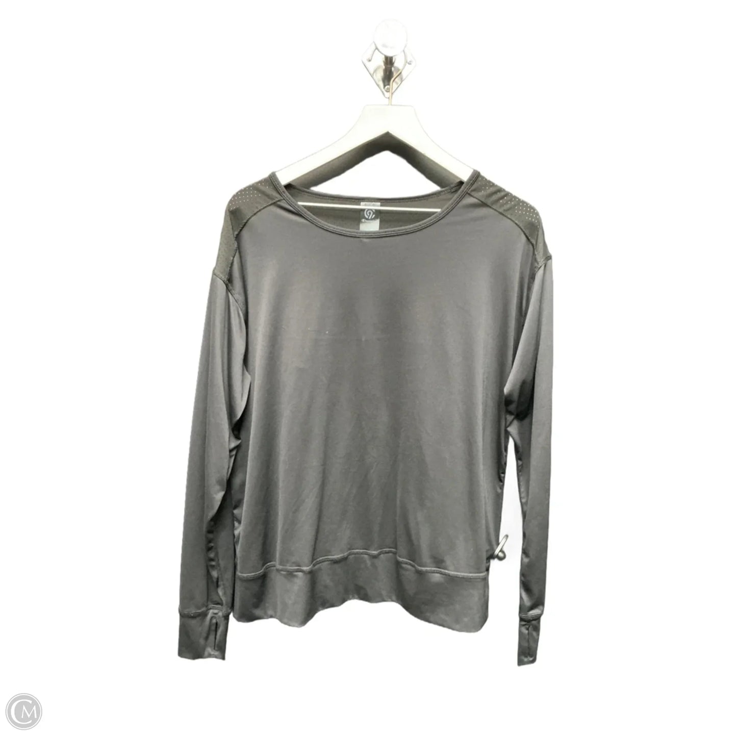 Athletic Top Long Sleeve Crewneck By Champion In Black, Size: Xl