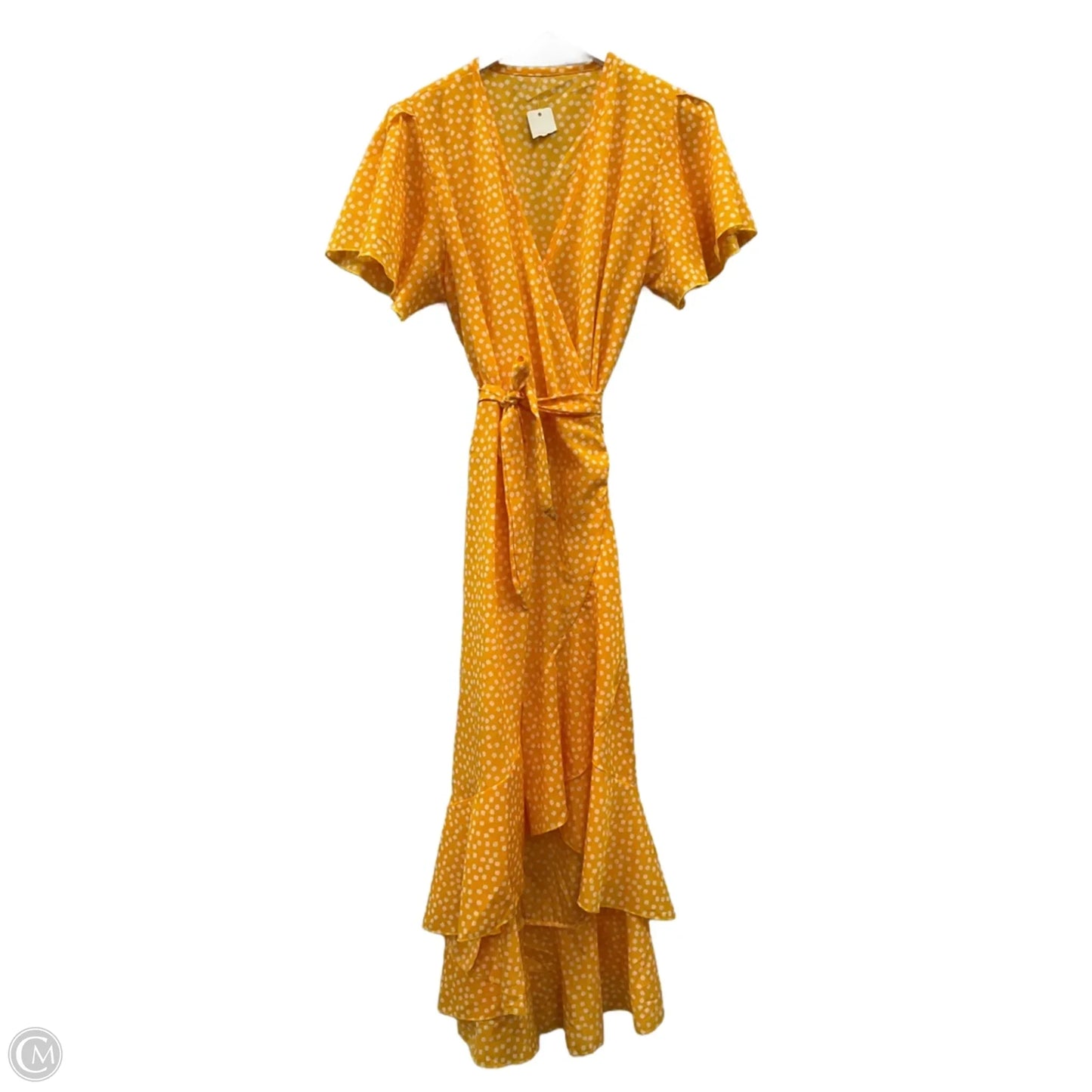 Dress Casual Midi By Clothes Mentor In Yellow, Size: M