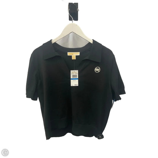Top Short Sleeve Designer By Michael Kors In Black, Size: Xl