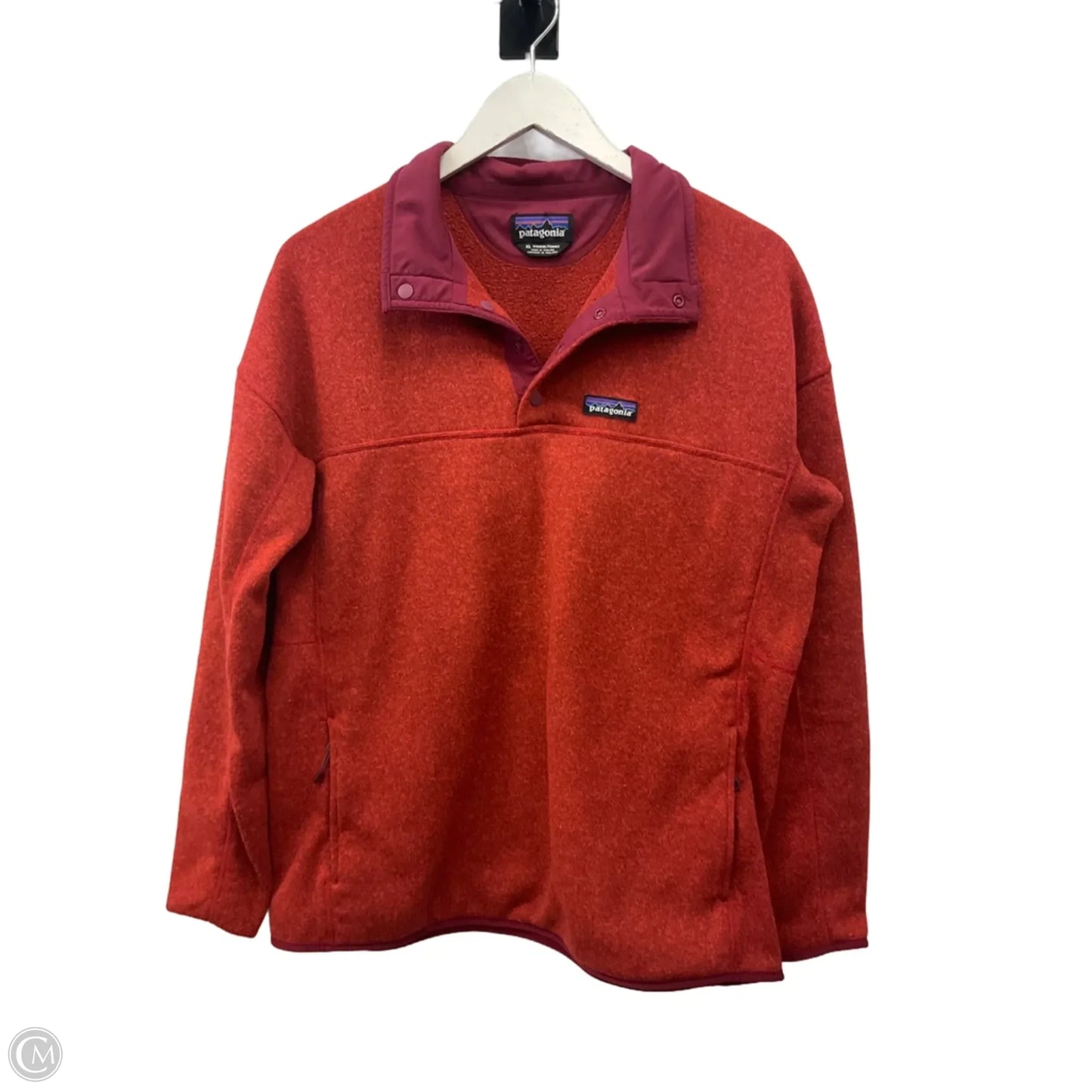 Athletic Sweatshirt Collar By Patagonia In Red, Size: Xl