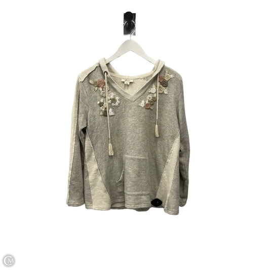 Sweatshirt Hoodie By Style And Company In Beige, Size: L