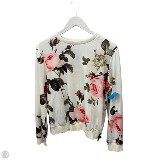Sweatshirt Crewneck By Clothes Mentor In Floral Print, Size: L