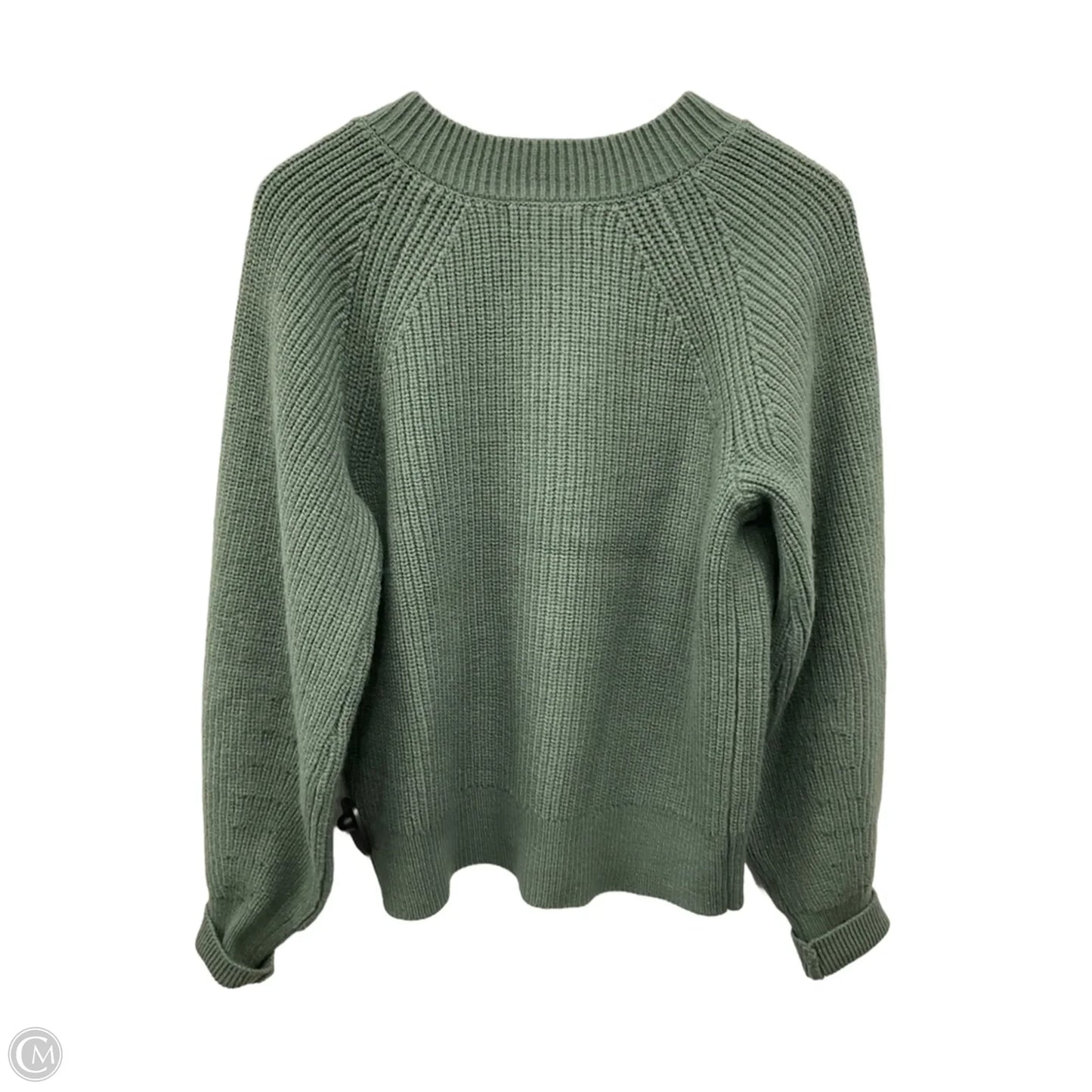 Sweater Cardigan By Banana Republic In Green, Size: L