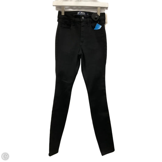 Jeans Skinny By Hollister In Black, Size: 0