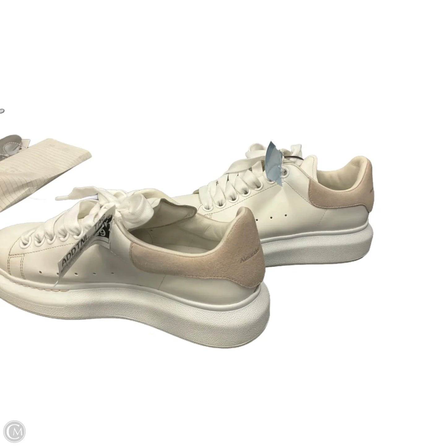 Shoes Luxury Designer By Alexander Mcqueen In White, Size: 6.5