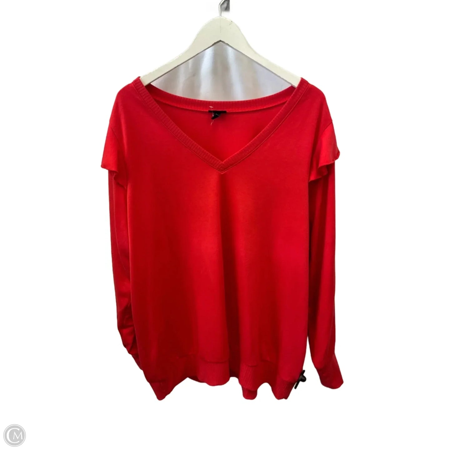 Top Long Sleeve By Torrid In Orange, Size: 3x