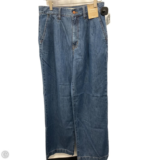 Jeans Wide Leg By Madewell In Blue, Size: 4