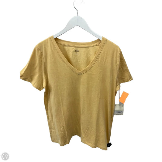 Top Short Sleeve By Ana In Yellow, Size: L