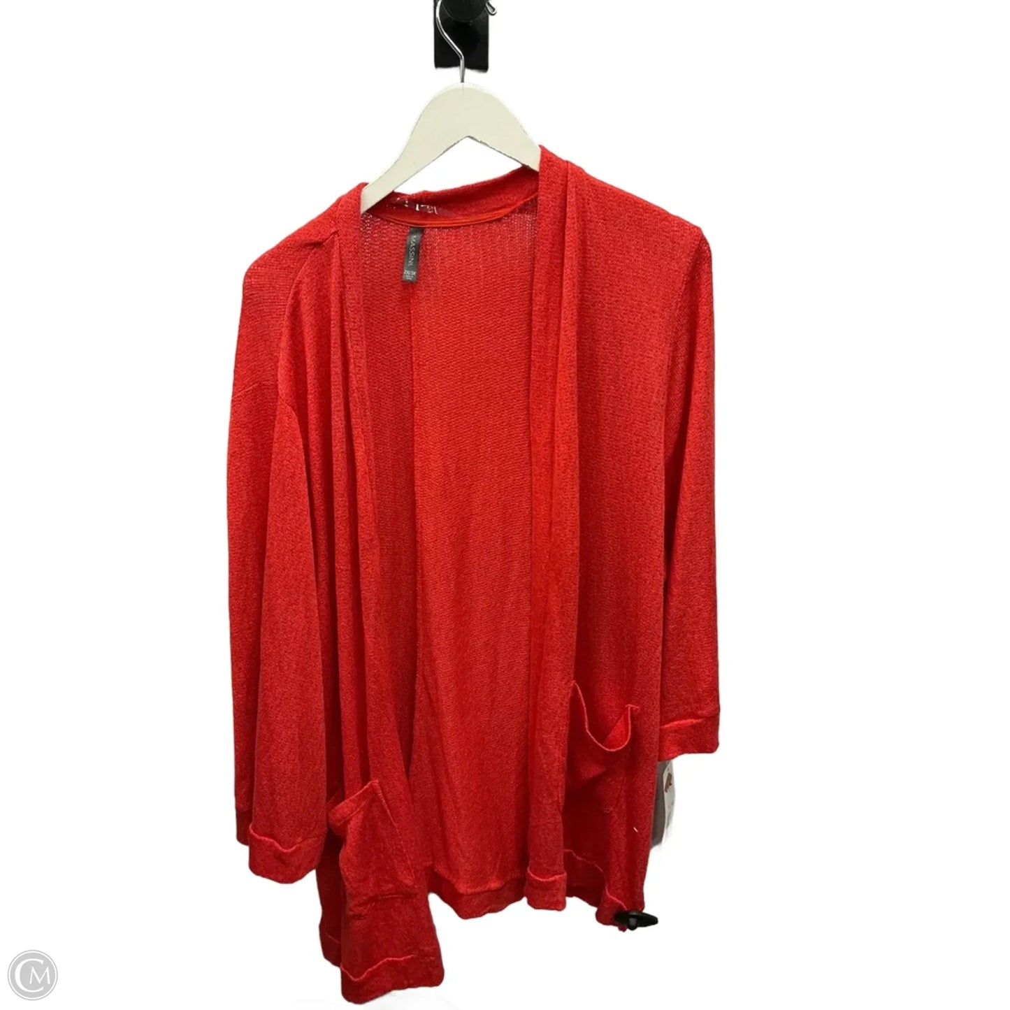 Cardigan By Massini In Coral, Size: 2x