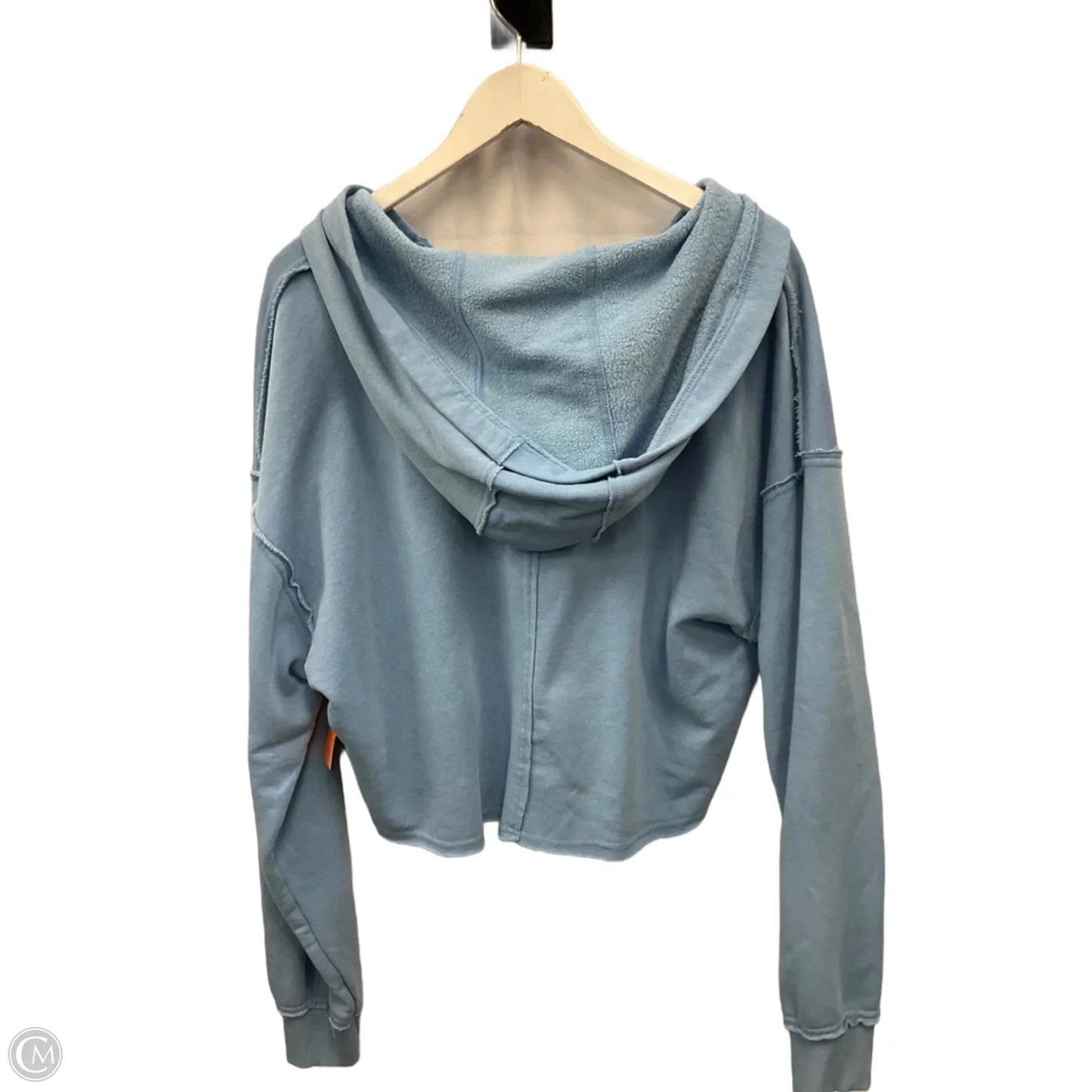 Athletic Sweatshirt Hoodie By Yogalicious In Blue, Size: M
